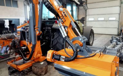 Uruchomienie napędu hydraulicznego kosiarki wysięgnikowej